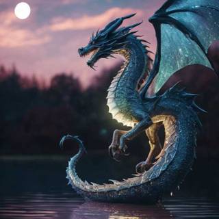 Black dragon phone wallpaper