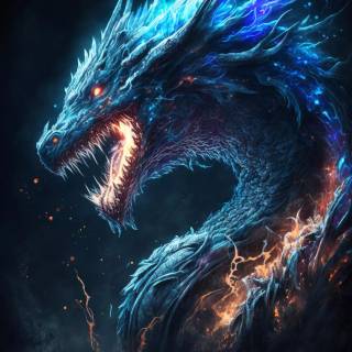 Black dragon phone wallpaper