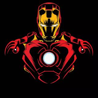 Iron Man minimal phone wallpaper