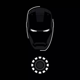 Iron Man minimal phone wallpaper