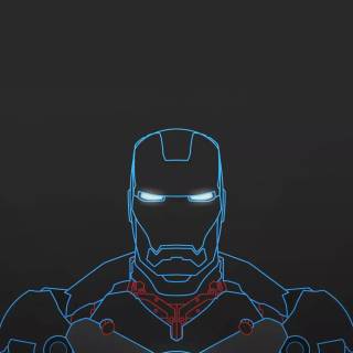 Iron Man minimal phone wallpaper