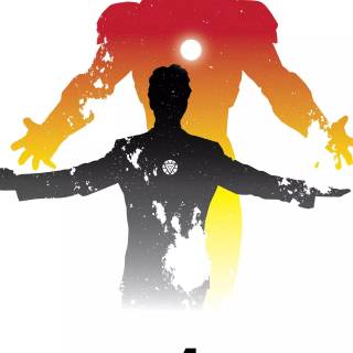 Iron Man minimal phone wallpaper