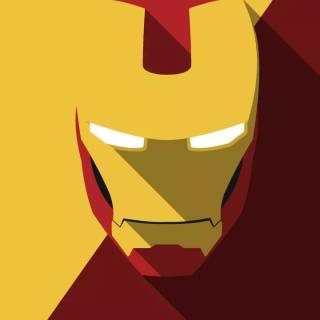 Iron Man minimal phone wallpaper