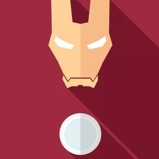 Iron Man minimal phone wallpaper