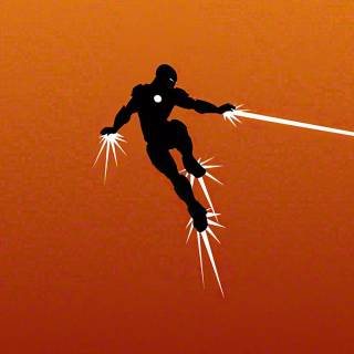 Iron Man minimal phone wallpaper