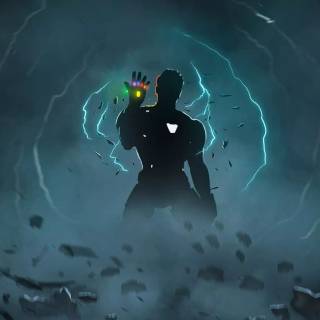 Iron Man minimal phone wallpaper