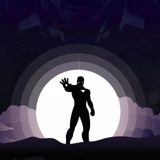 Iron Man minimal phone wallpaper