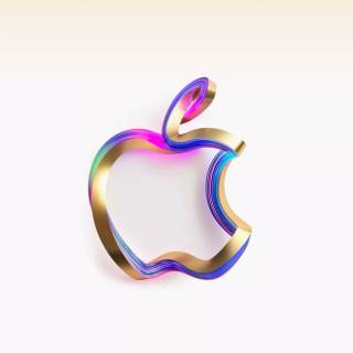 Golden iPhone logo wallpaper