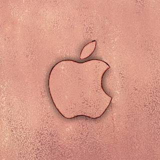 Golden iPhone logo wallpaper