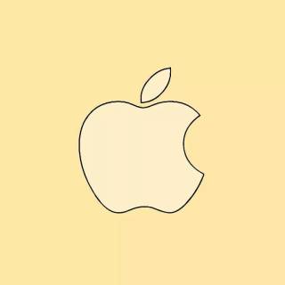 Golden iPhone logo wallpaper