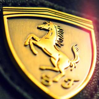 Golden iPhone logo wallpaper