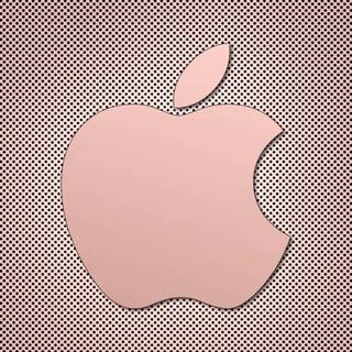 Golden iPhone logo wallpaper