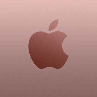 Golden iPhone logo wallpaper