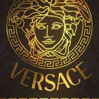 Golden iPhone logo wallpaper