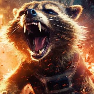 Rocket Racoon iPhone wallpaper