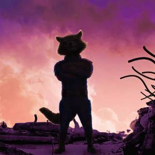 Rocket Racoon iPhone wallpaper