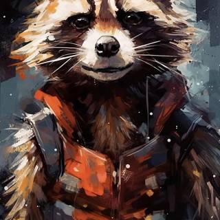 Rocket Racoon iPhone wallpaper