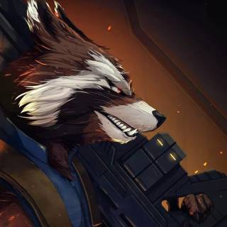 Rocket Racoon iPhone wallpaper