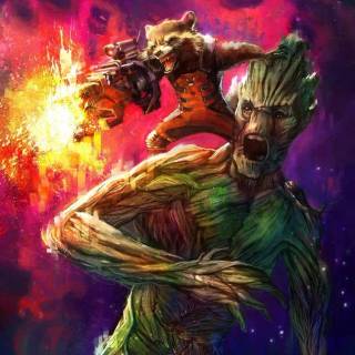 Rocket Racoon iPhone wallpaper