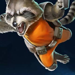 Rocket Racoon iPhone wallpaper