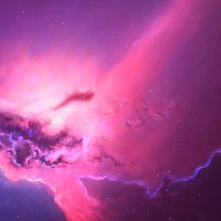 Pink nebula wallpaper