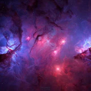 Pink space 4k wallpaper