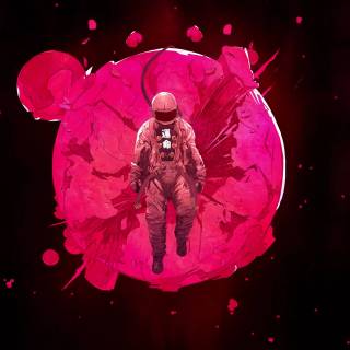 Pink space 4k wallpaper