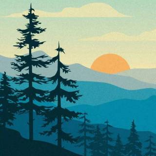 Minimal nature phone wallpaper