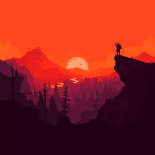 Minimal nature phone wallpaper