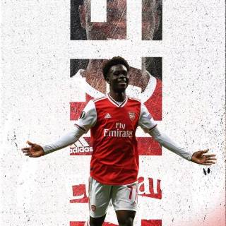 Saka iPhone wallpaper