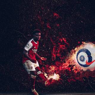 Saka iPhone wallpaper