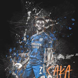 Saka iPhone wallpaper