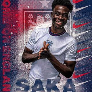 Saka iPhone wallpaper