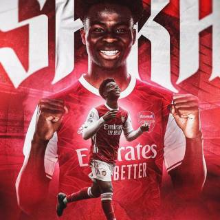 Saka iPhone wallpaper