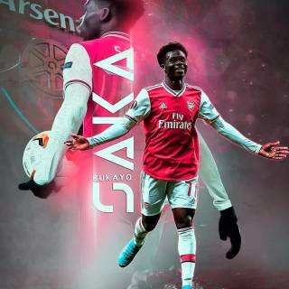 Saka iPhone wallpaper