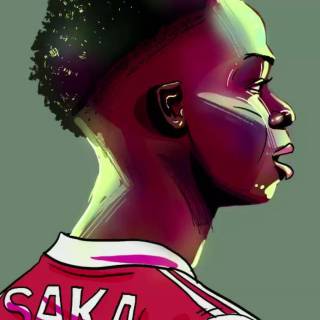 Saka iPhone wallpaper