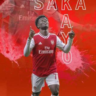 Saka iPhone wallpaper