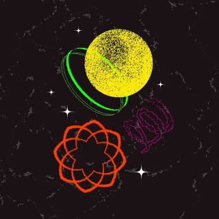 Retro futurism phone wallpaper