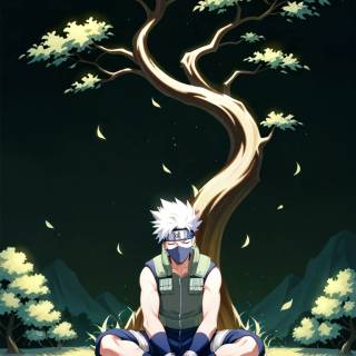 Kid Kakashi iPhone wallpaper