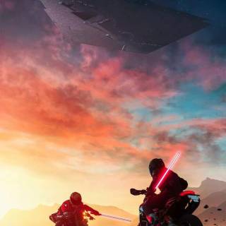 iPhone lightsaber wallpaper