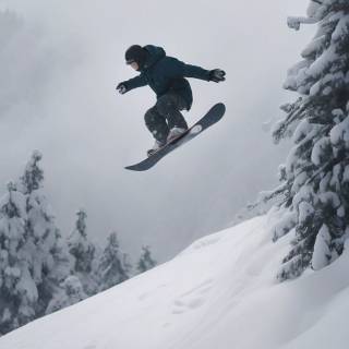 Snowboarding phone wallpaper