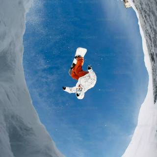 Snowboarding phone wallpaper