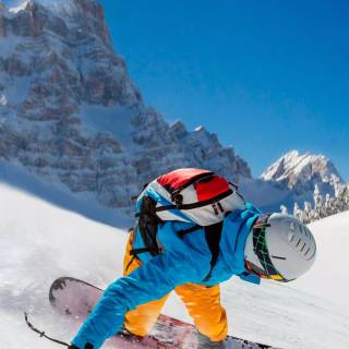 Snowboarding phone wallpaper