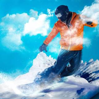 Snowboarding phone wallpaper