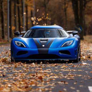 Koenigsegg Agera R blue wallpaper