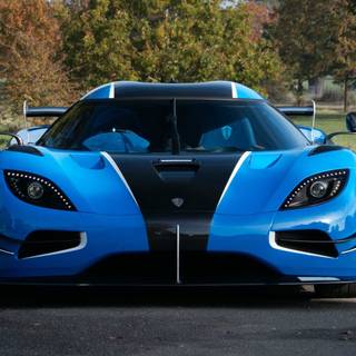 Koenigsegg Agera R blue wallpaper