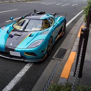 Koenigsegg Agera R blue wallpaper