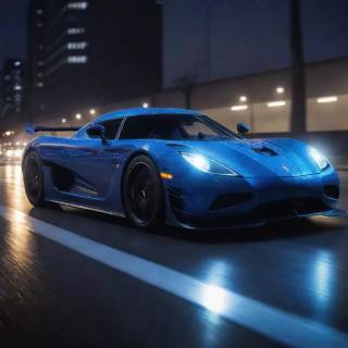 Koenigsegg Agera R blue wallpaper