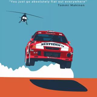 Marlboro Mitsubishi Lancer Evo 6 wallpaper