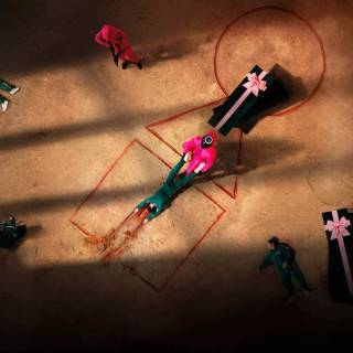 Squid Game guard PC wallpaper